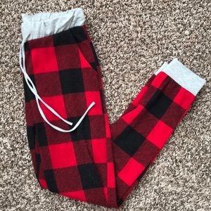 Buffalo plaid joggers